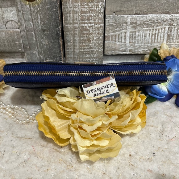 Authentic KATE SPADE Neda Market Street Accordion Wallet Blue EUC! - Picture 5 of 12